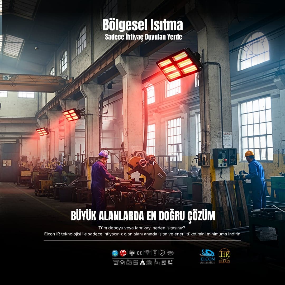 ELCON EIR-TH 18 – 18000W Mega Güç Endüstriyel IR Isıtıcı 5