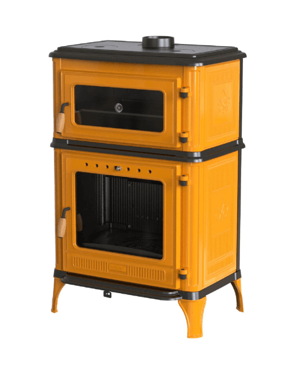 Hoşseven 8020 Döküm Kuzineli Odun Sobası 10.8 kW – 312 m³ Büyük Alan Isıtma 3