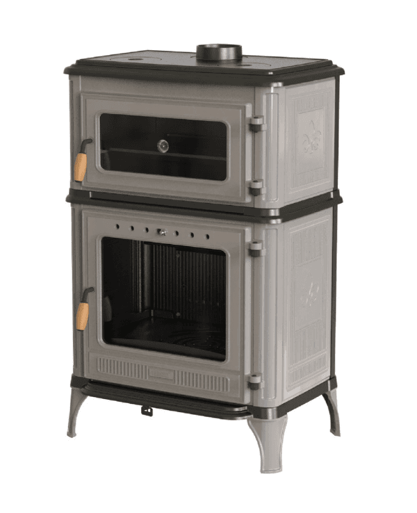 Hoşseven 8020 Döküm Kuzineli Odun Sobası 10.8 kW – 312 m³ Büyük Alan Isıtma 5