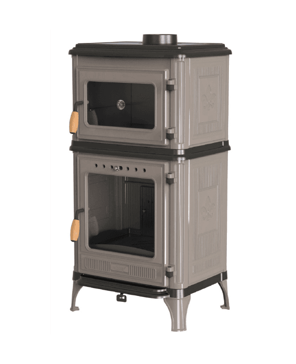 Hoşseven 8010 Döküm Kuzineli Şömine Soba 7.1 kW Fırınlı Odun Sobası 8