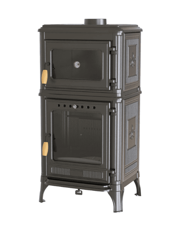 Hoşseven 8010 Döküm Kuzineli Şömine Soba 7.1 kW Fırınlı Odun Sobası 2