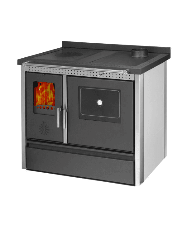 Hoşseven Lotus Inox Kuzine Soba – Fırınlı Odun Sobası, İnox Çerçeveli 3