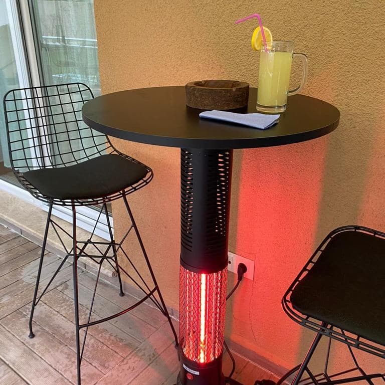 HotTable Tekno Pub 2000W Bistro Tipi Masa Isıtıcı – 360° Infrared Ayakta Isıtmaa 3