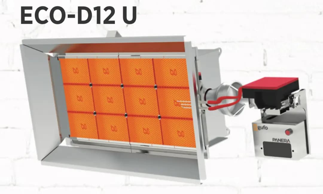 Panera GUFO ECO D12 Tek Kademeli Seramik Plakalı Radyant Isıtıcı (21,6 kW) 2