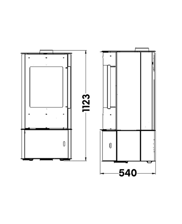 HOŞSEVEN 7000 ODUN SOBASI 8.8 kW 8
