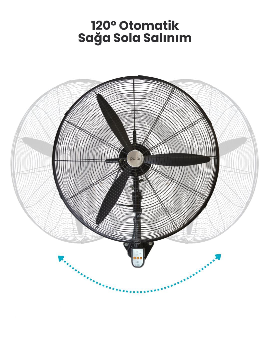 ENDÜSTRİYEL FAN 75CM KUMANDALI 9