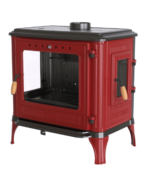 Hoşseven 8015 CK Camlı Döküm Şömine Sobası 10.6 kW – 300 m³ Büyük Alan Isıtma 4