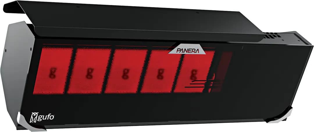 Panera GUFO NG Camlı Seramik Plakalı Radyant Isıtıcı (6,3–11,5 kW) – Çift Kademe + Kumandalı